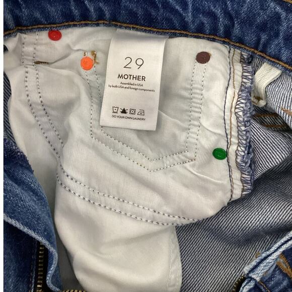 Mother Snacks High Waisted Double Stack Ankle Jeans Delicious Memories Size 29 - Picture 12 of 15